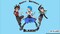 BEYBLADE X Cake Topper Decoration – Anime Battle Scene with Characters and Spinning Tops fits 1/4 Sheet cake or larger